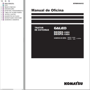 Komatsu D85EX-15E0 D85PX-15E0 Shop Manual KPBM006052