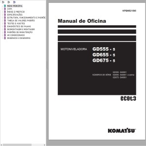 Komatsu GD555-5 GD655-5 GD675-5 Shop Manual KPBM521505