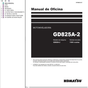 Komatsu GD825A-2 Shop Manual KPBM002307