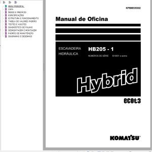Komatsu HB205-1 Shop Manual KPBM539302