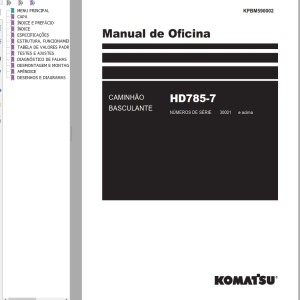 Komatsu HD785-7 Shop Manual KPBM590002