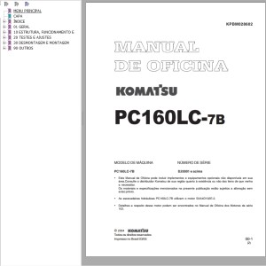 Komatsu PC160LC-7B Shop Manual KPBM028602