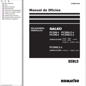 Komatsu PC300-8 PC300LC-8 PC350-8 PC350LC-8 Shop Manual KPBM019350