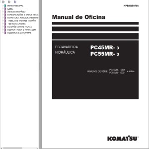 Komatsu PC45MR-3 PC55MR-3 Shop Manual KPBM459706