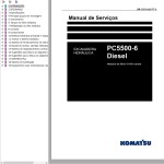 Komatsu PC5500-6 Service Manual GZPBM15110-0