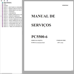 Komatsu PC5500-6 Service Manual KPBM550006