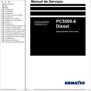 Komatsu PC5500-6 Service Manual SM15110-xD-PT-0