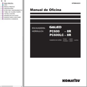 Komatsu PC600-8R PC600LC-8R Shop Manual KPBM240201