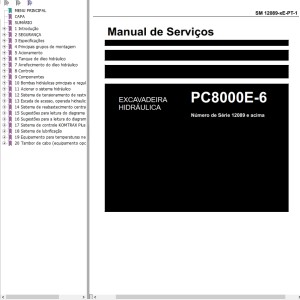 Komatsu PC8000E-6 Service Manual SM12089-xE-PT-1