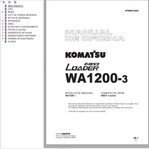 Komatsu WA1200-3 Shop Manual KPBM018206