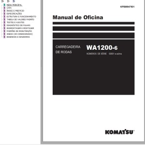 Komatsu WA1200-6 Shop Manual KPBM547501