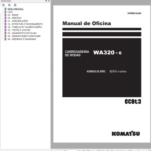 Komatsu WA320-6 Shop Manual KPBM416200
