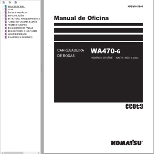 Komatsu WA470-6 Shop Manual KPBM440904