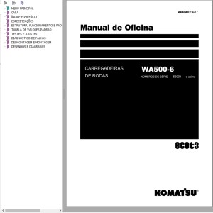 Komatsu WA500-6 Shop Manual KPBM023617