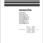 Komatsu PC210-8 PC240NLC-8 Shop Manual URU00113-05