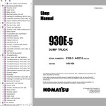 Komatsu 930E-5 Shop Manual CEBM036501