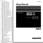 Komatsu HD465-7E0 HD605-7E0 Shop Manual SEN01081-25