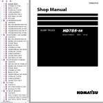 Komatsu HD785-8R Shop Manual SEN06819-08