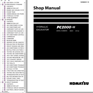 Komatsu PC2000-11 Shop Manual SEN06651-10