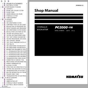 Komatsu PC2000-11R Shop Manual SEN06823-03