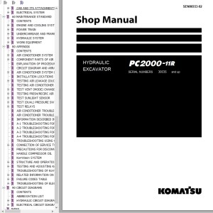 Komatsu PC2000-11R Shop Manual SEN06933-02