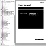 Komatsu WA1200-6 Shop Manual SEN06774-06