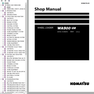 Komatsu WA900-8R Shop Manual SEN06750-09