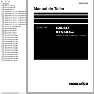Komatsu D155AX-6 Shop Manual GSN00596-02