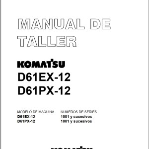 Komatsu D61EX-12 D61PX-12 Shop Manual GSBM018902