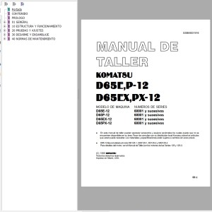 Komatsu D65E-12 D65P-12 D65EX-12 D65PX-12 Shop Manual GSBM001916