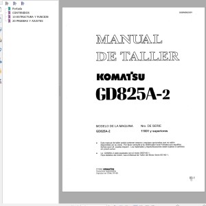 Komatsu GD825A-2 Shop Manual GSBM002301