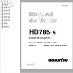 Komatsu HD785-5 Shop Manual GSBM006101