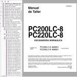Komatsu PC200LC-8 PC220LC-8 Shop Manual GSBM000901