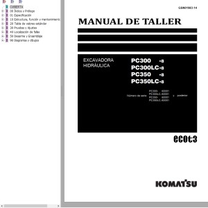 Komatsu PC300-8 PC300LC-8 PC350-8 PC350LC-8 Shop Manual GSN01983-14