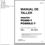 Komatsu PC600-7 PC600LC-7 Shop Manual GSBM031205
