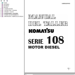 Komatsu Serie 108 Shop Manual GSBD62210103