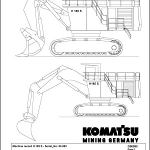 Komatsu 18H5-S 06085 Spare Parts Catalog