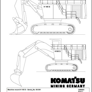 Komatsu 18H5-S 06091 Spare Parts Catalog