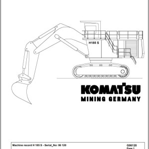 Komatsu 18H5-S 06120 Spare Parts Catalog