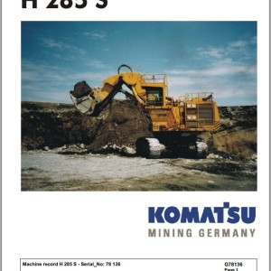 Komatsu 28H5-S 78136 Spare Parts Catalog