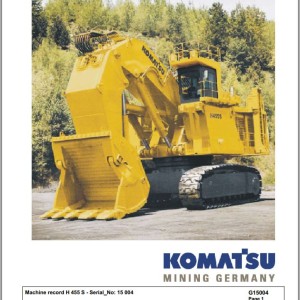Komatsu 45H5-S 15004 Spare Parts Catalog