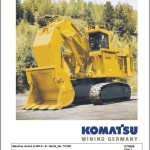 Komatsu 45H5-S-D 15009 Spare Parts Catalog