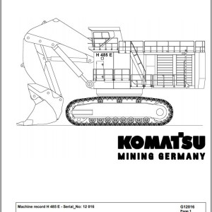 Komatsu 48H5-E 12016 Spare Parts Catalog
