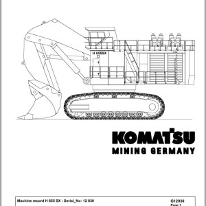 Komatsu 65H5-SX 12030 Spare Parts Catalog