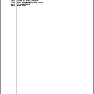 Komatsu CK20-1 USA F00003 Up Spare Parst Catalog