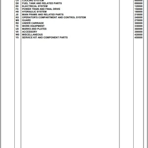 Komatsu D41E-6 B20001 Up Spare Parts Catalog