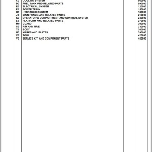 Komatsu HM300-1L A10001 Up Spare Parts Catalog