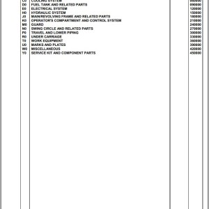 Komatsu PC160LC-7-E0-KA K45001 Up Spare Parts Catalog