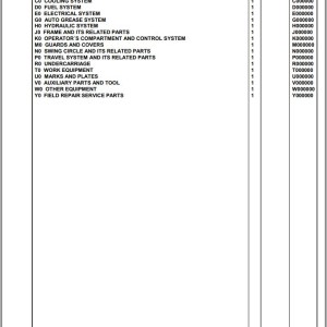 Komatsu PC210LC-10 K60001 Up Spare Parts Catalog