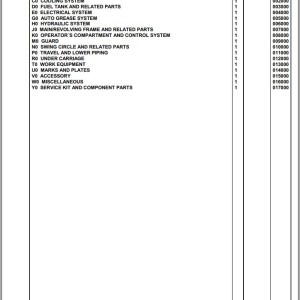 Komatsu PC210LC-8K K50001 Up Spare Parts Catalog